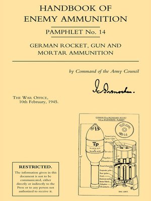 cover image of Handbook of Enemy Ammunition: German Rocket, Gun and Mortar Ammunition